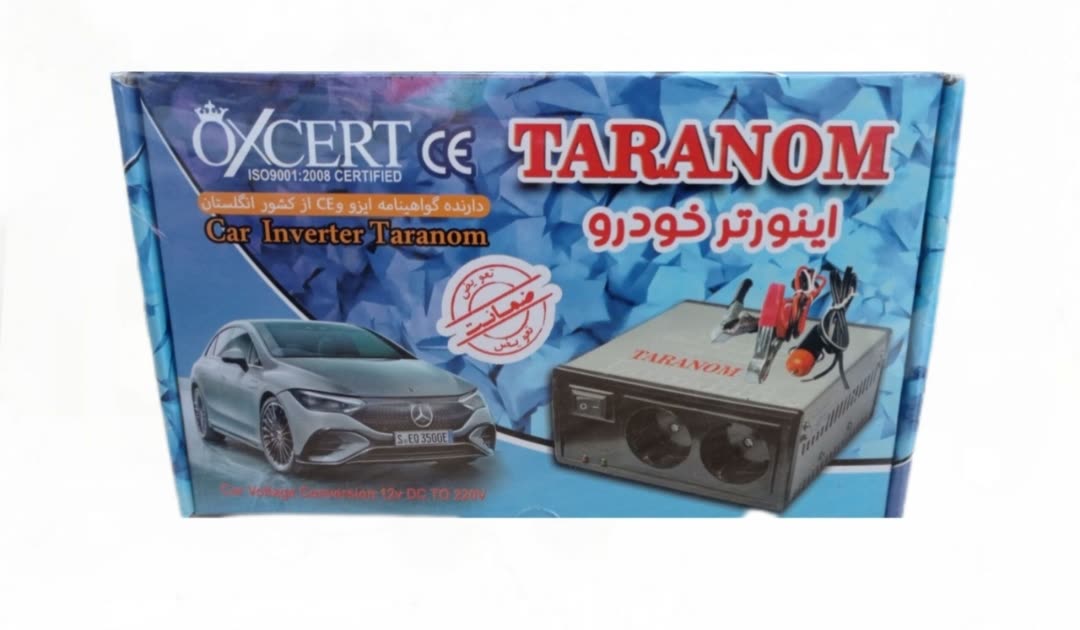 اینورتر یا مبدل برق خودرو ۱۲به ۲۲۰ولت ۱۰۰وات ترنم